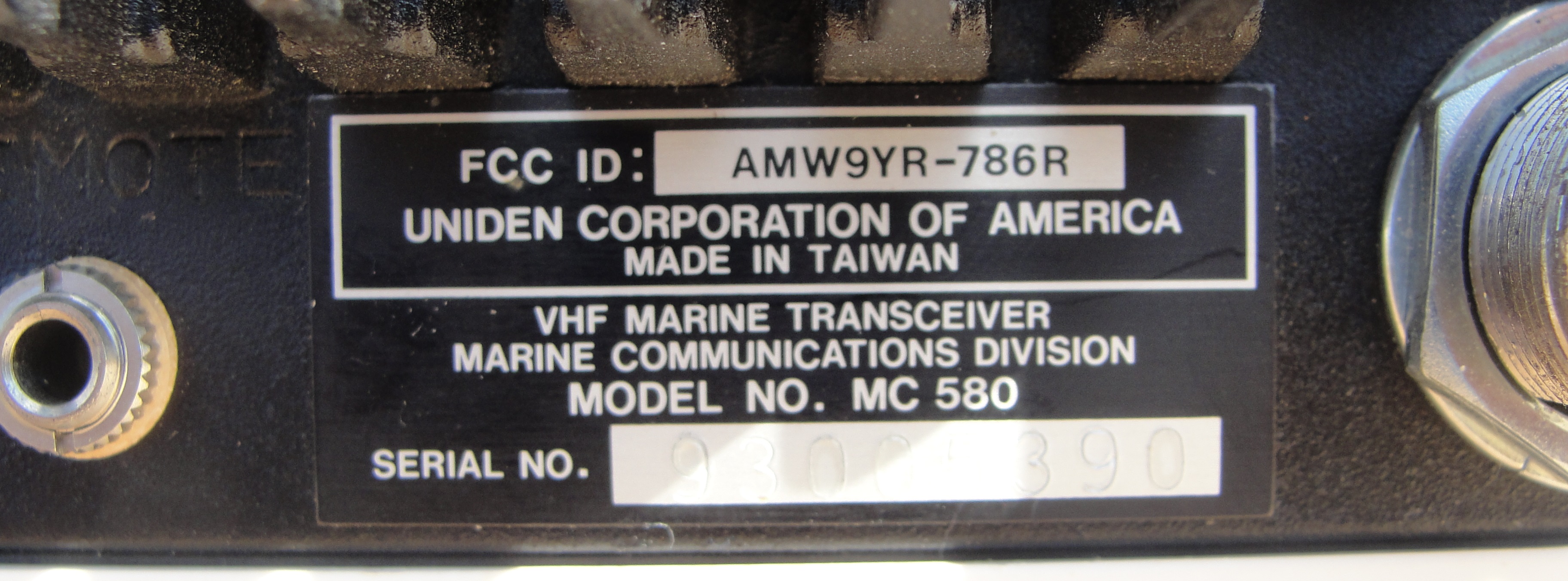 Uniden MC 580